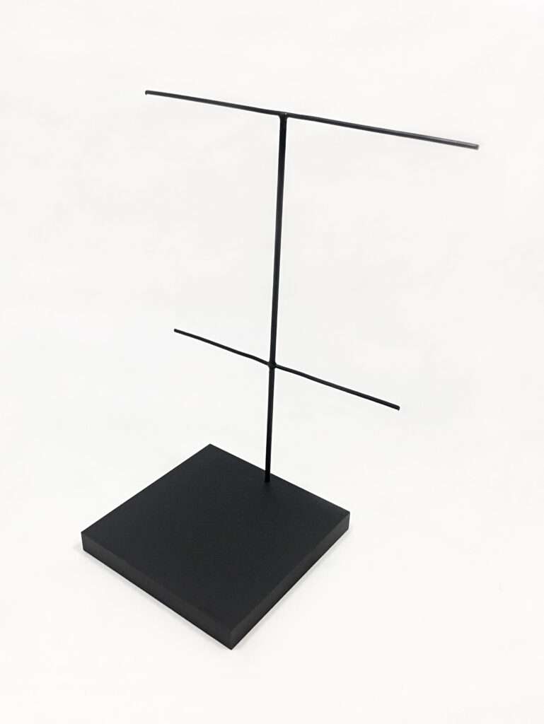 double arm artifact display stand